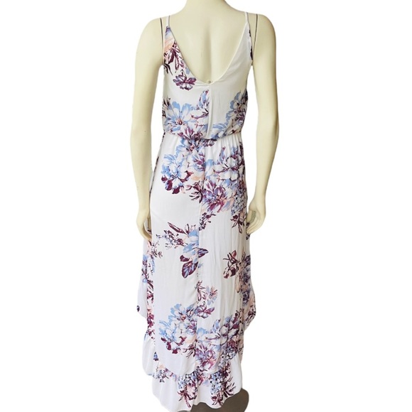Miami Floral Ruffle High Low Maxi Dress - Picture 4 of 9